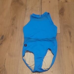 Kandi Koutue Blue One Piece Leotard Swim Suit Size Teen Medium